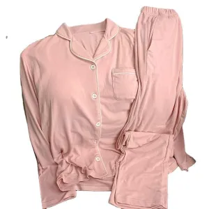 شعار مخصص مجموعة ملابس نوم حريمي من الحرير والحليب للنساء بيجامات مريحة من الحرير والحليب Custom Logo Women's Milk Silk Sleepwear Set Women's Milk Silk Comfortable Pajamas