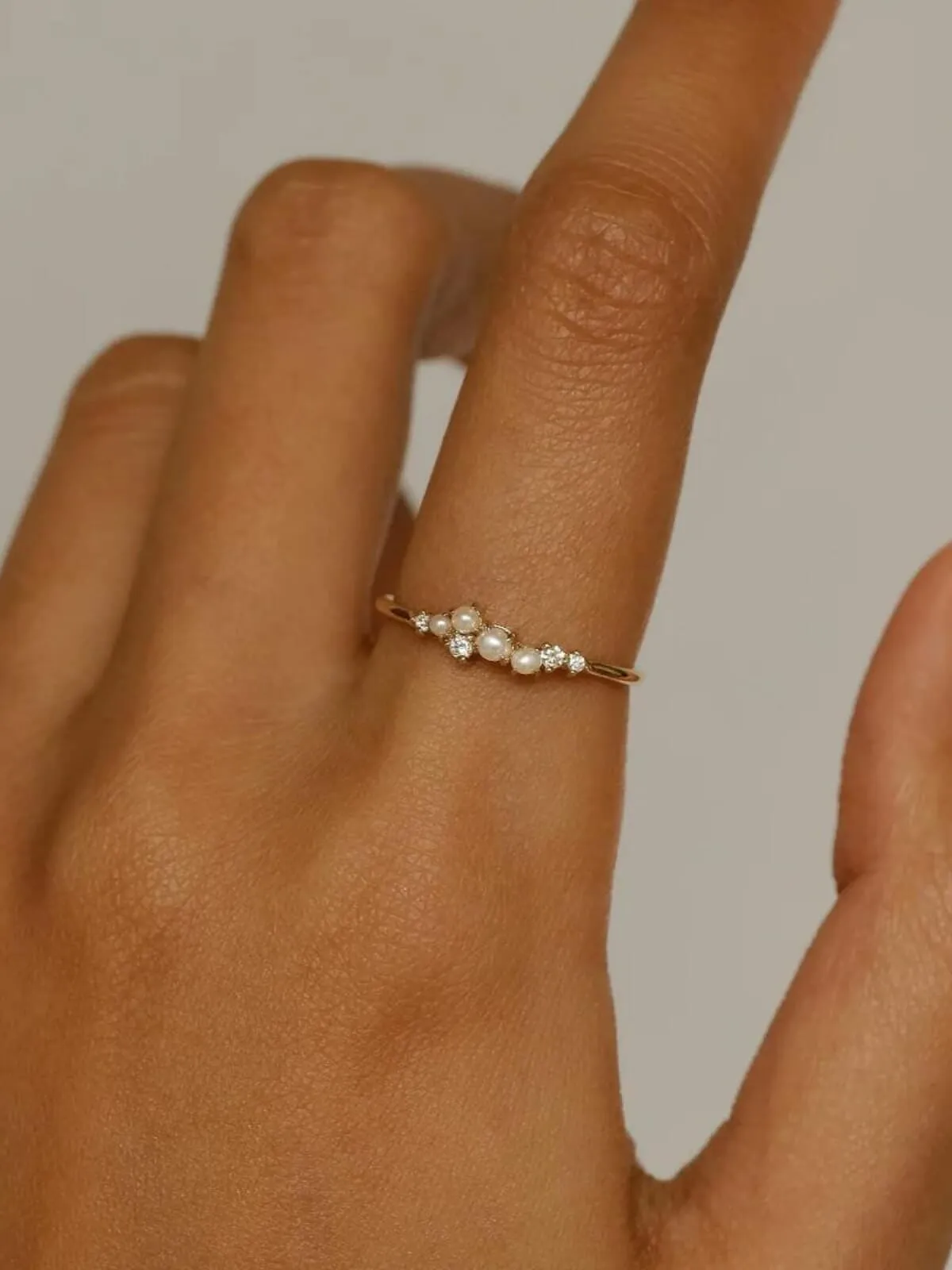 14K Gold Tranquility Diamond Ring