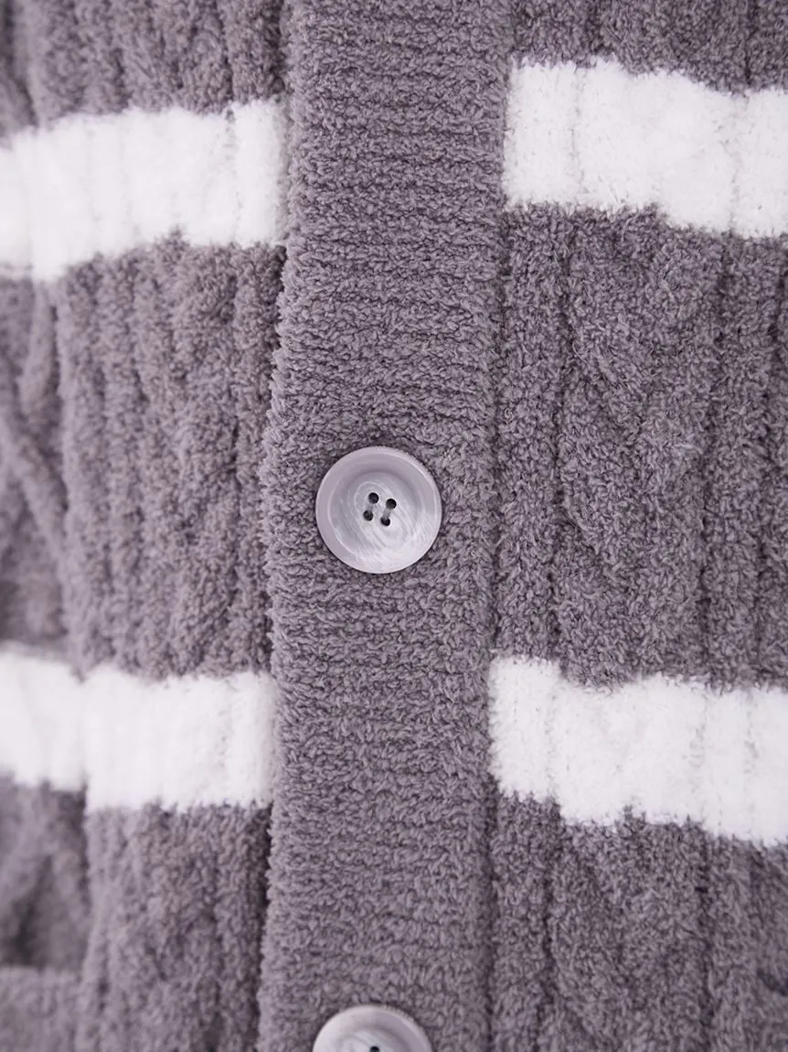 Baby Moco Aran Border Button up Cardigan
