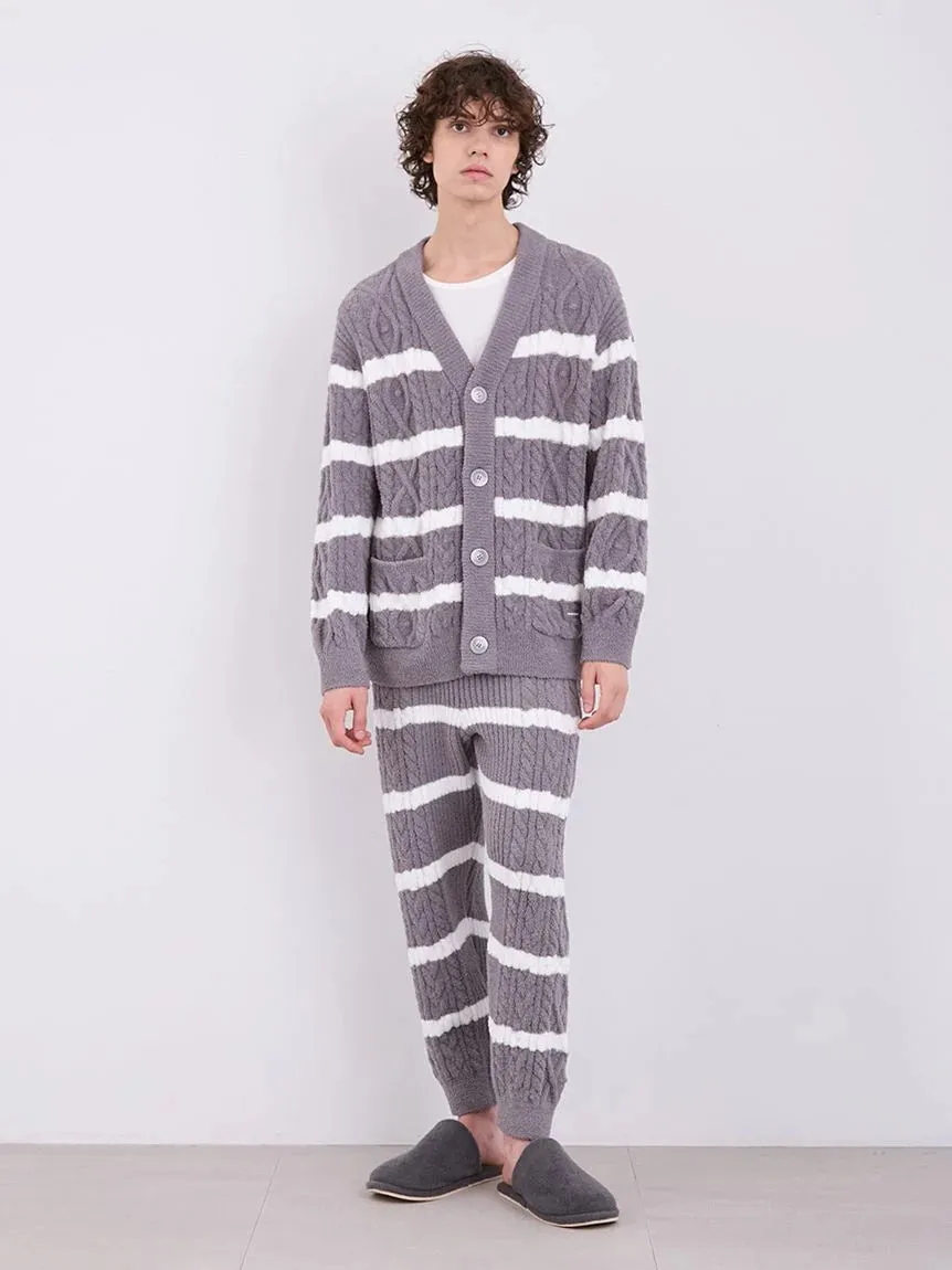 Baby Moco Aran Border Button up Cardigan