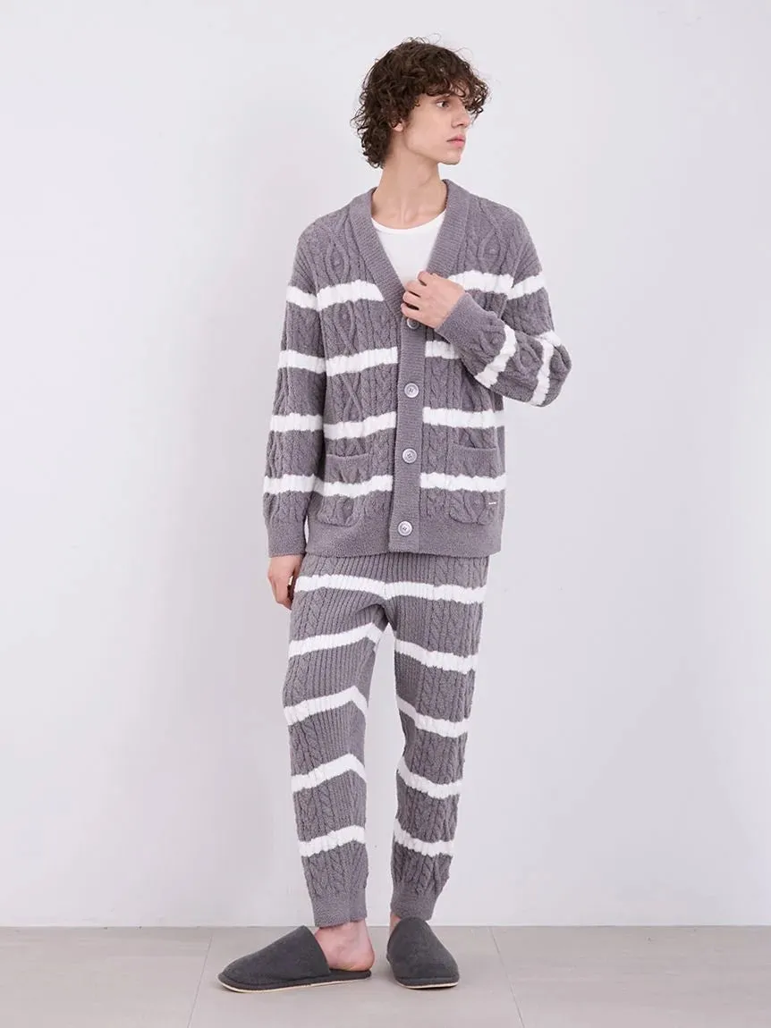 Baby Moco Aran Border Button up Cardigan
