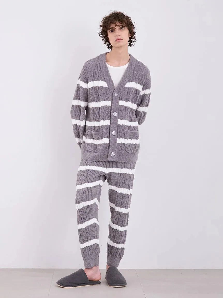 Baby Moco Aran Border Button up Cardigan