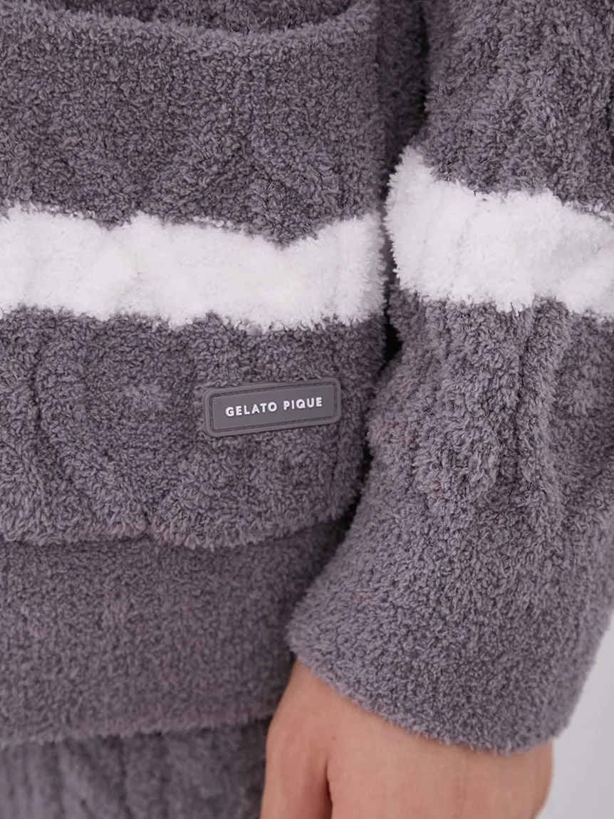 Baby Moco Aran Border Button up Cardigan
