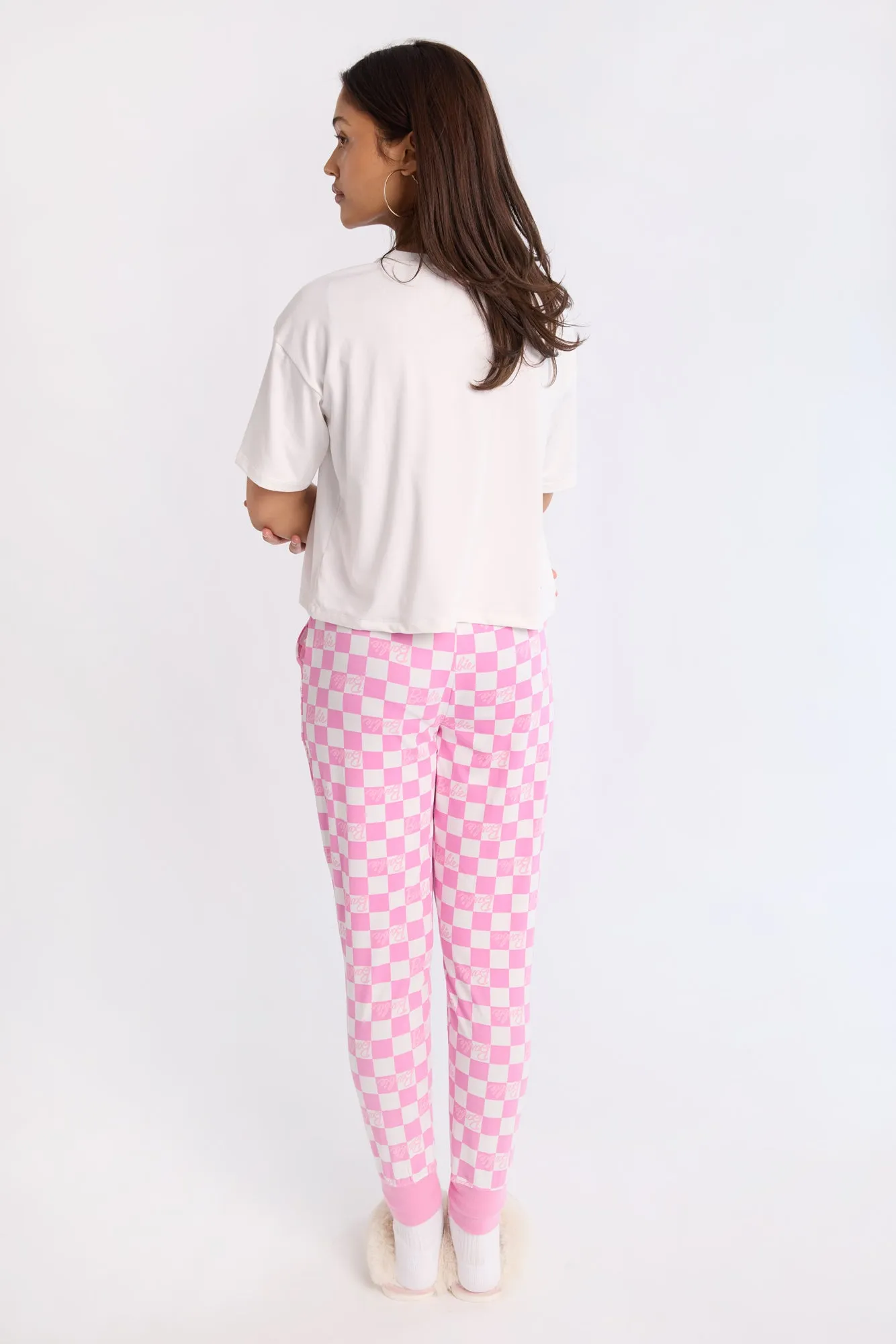 Barbie Super Soft Pajama Tee And Jogger 2-Piece Set