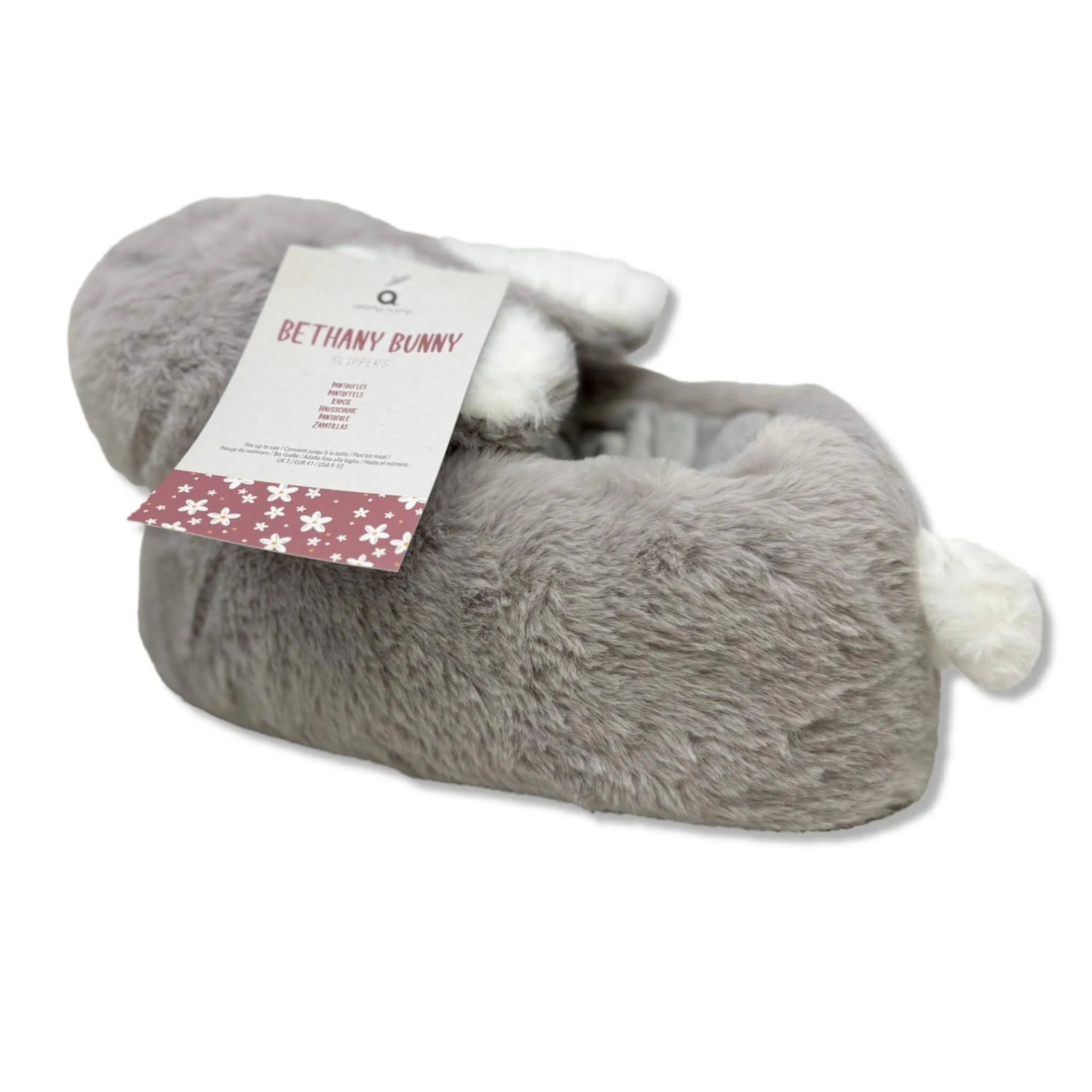 Bethany The Grey Bunny Novelty 3D Slippers