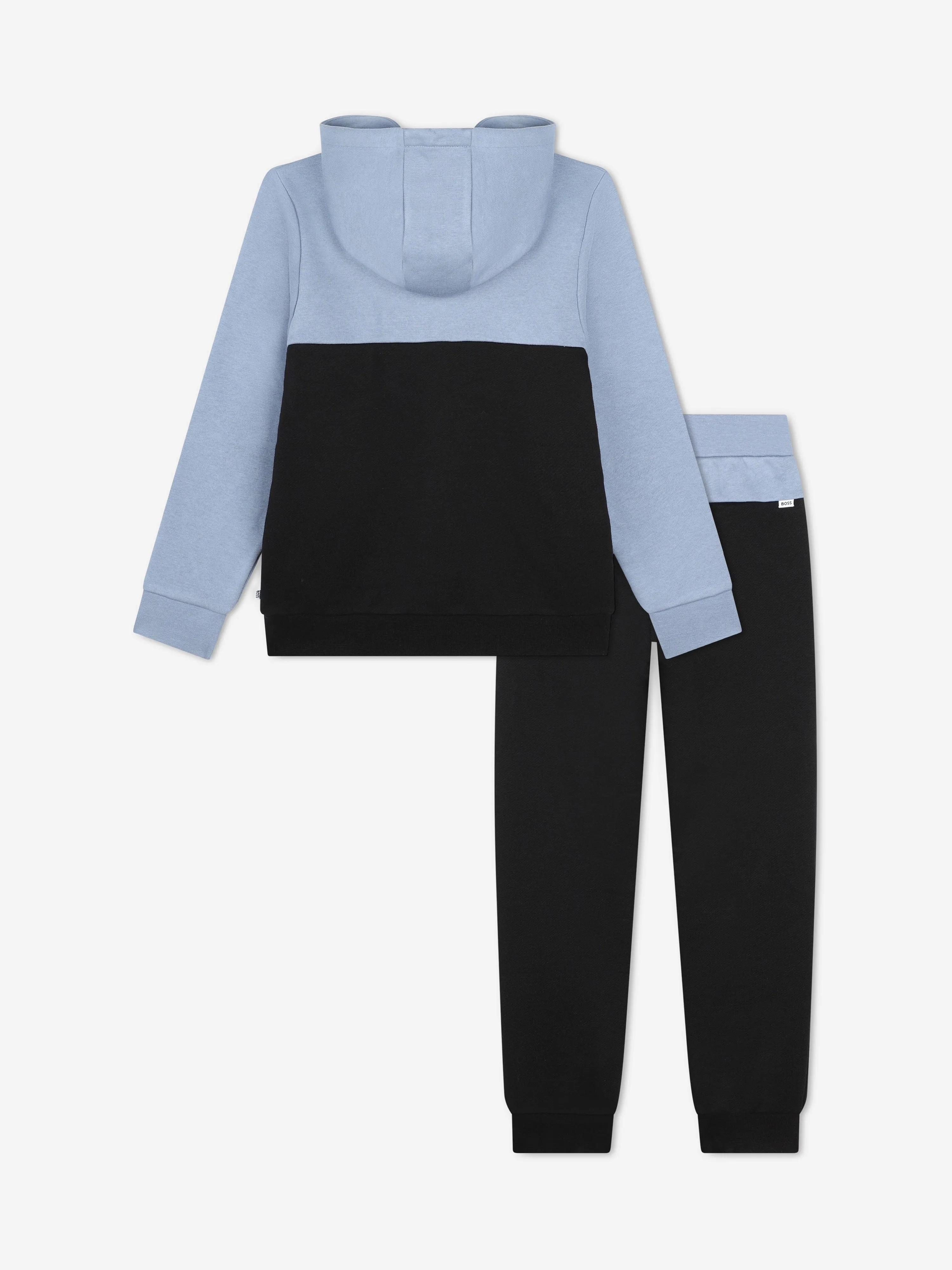 BOSS Boys Colourblock Tracksuit in Black