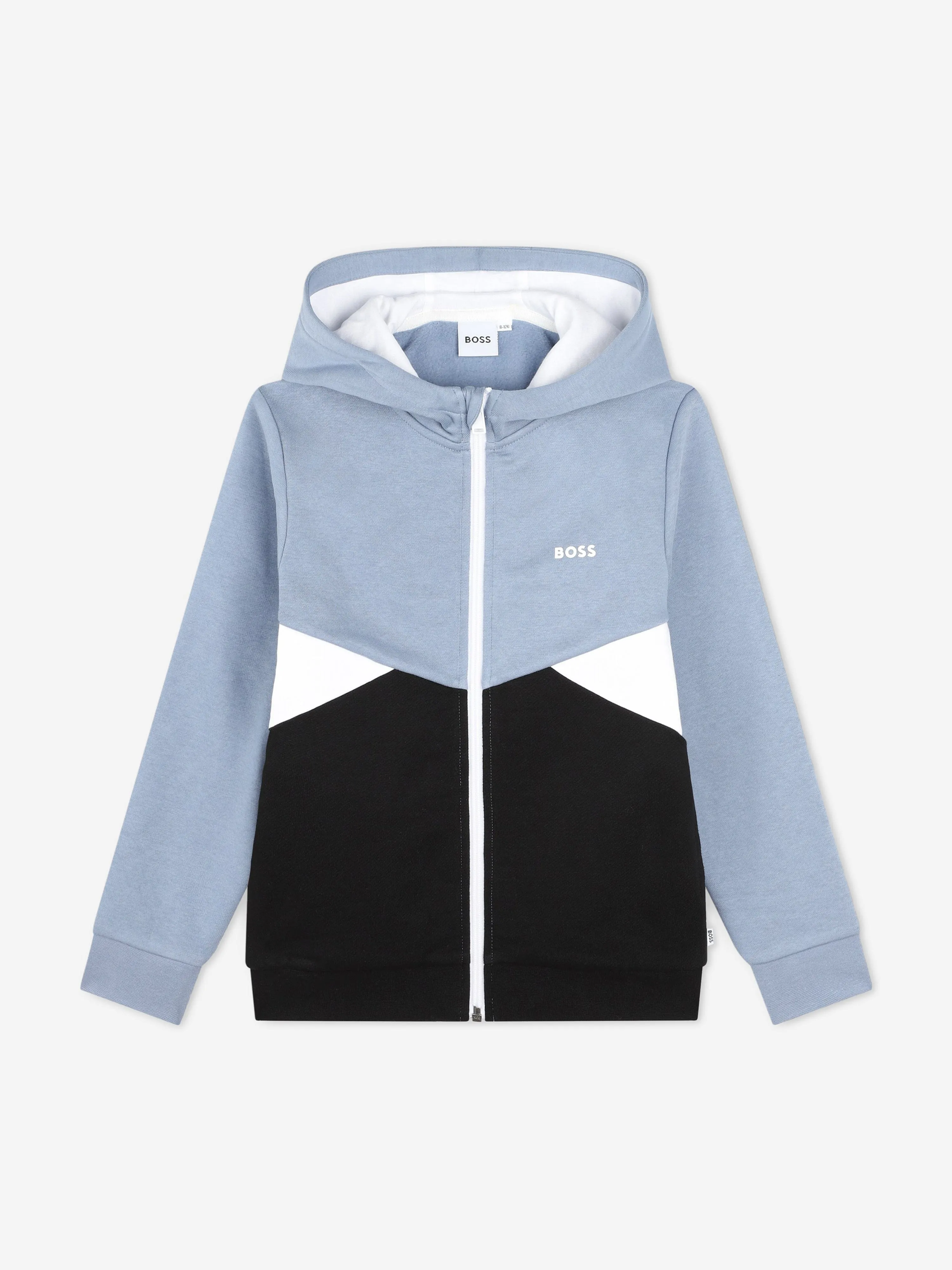 BOSS Boys Colourblock Tracksuit in Black