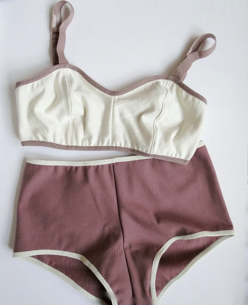 Boyshort brief and bralette set