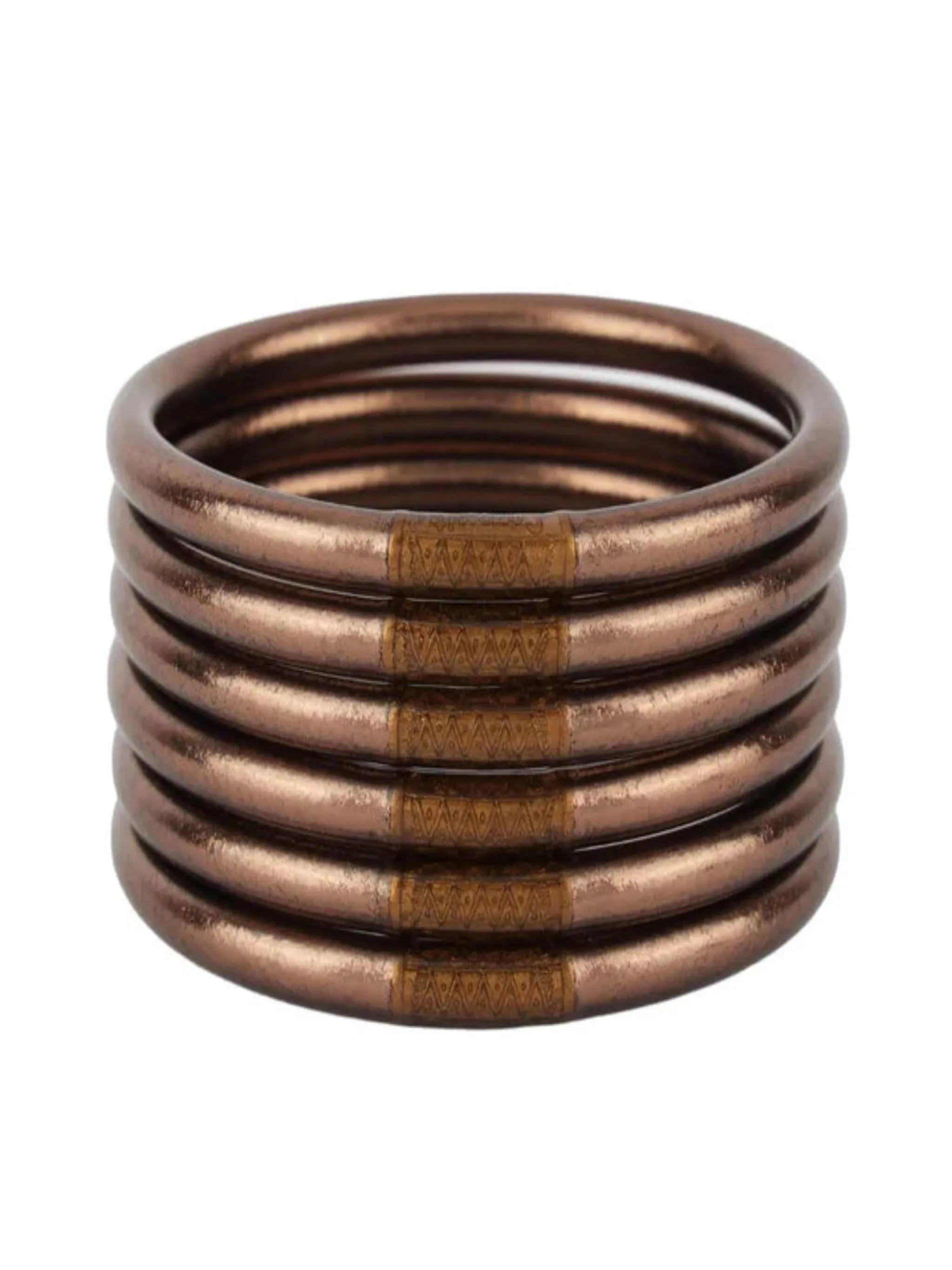 BuDhaGirl Meteorite All Weather Bangles MD (Set of 6)