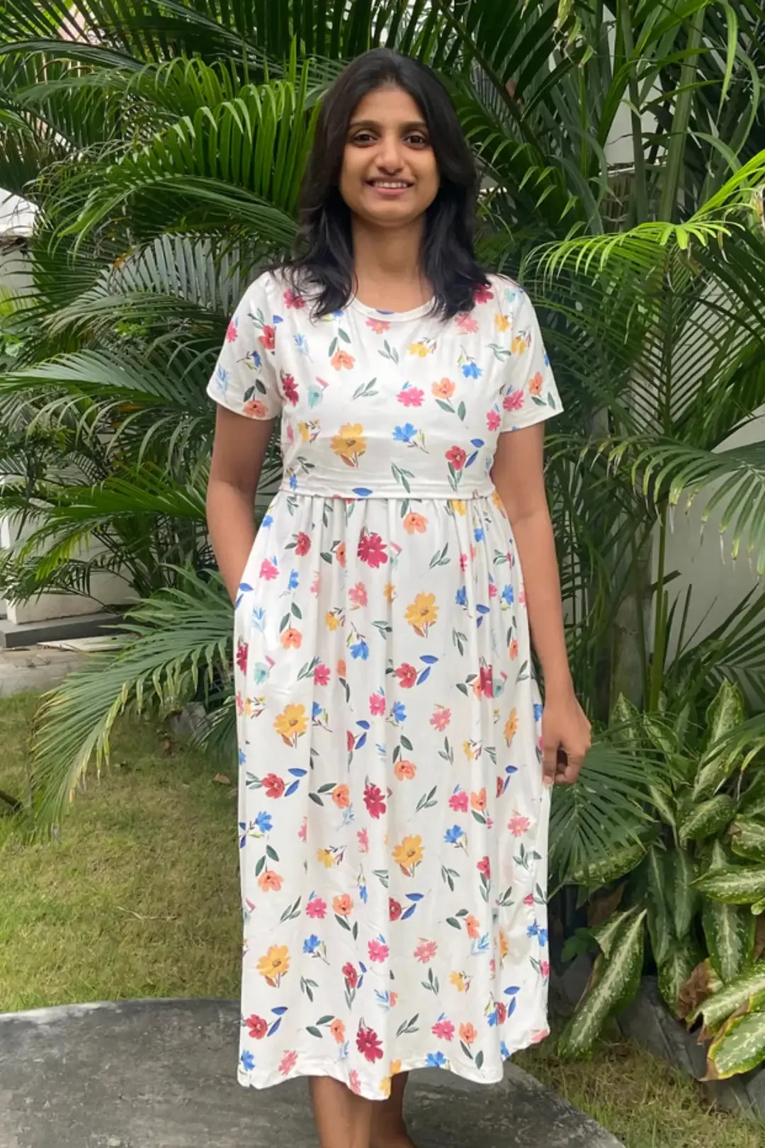 Buttercup Bloom Zipless Feeding Dress