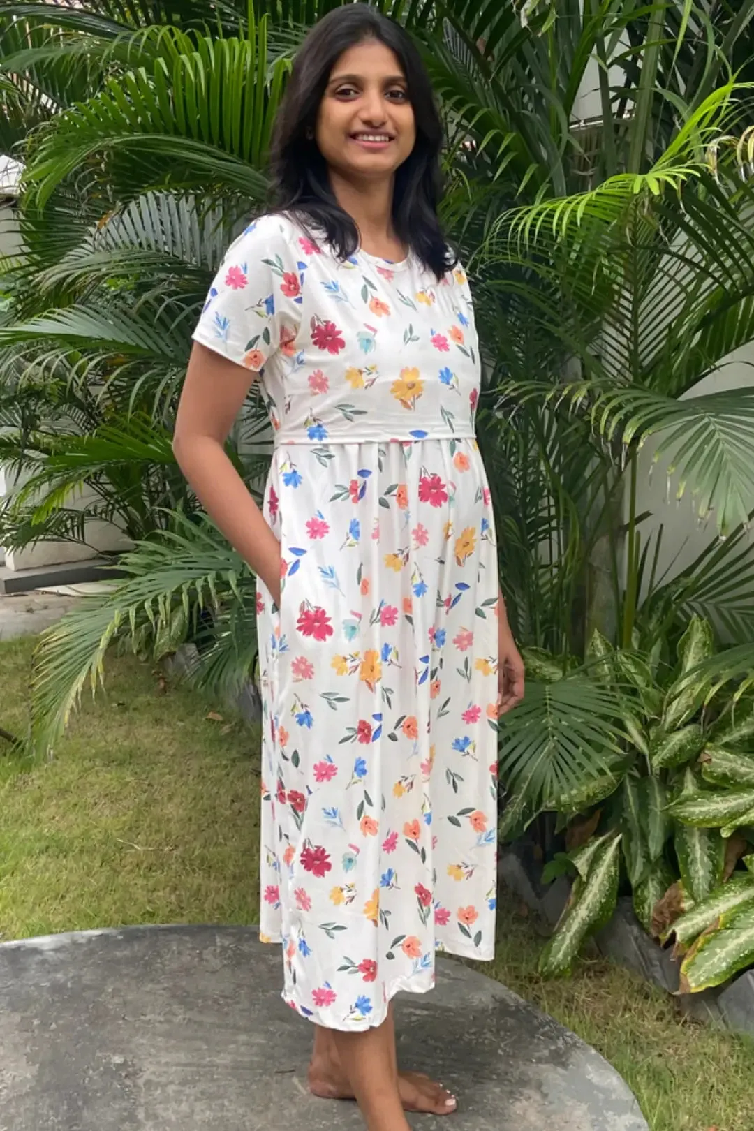 Buttercup Bloom Zipless Feeding Dress