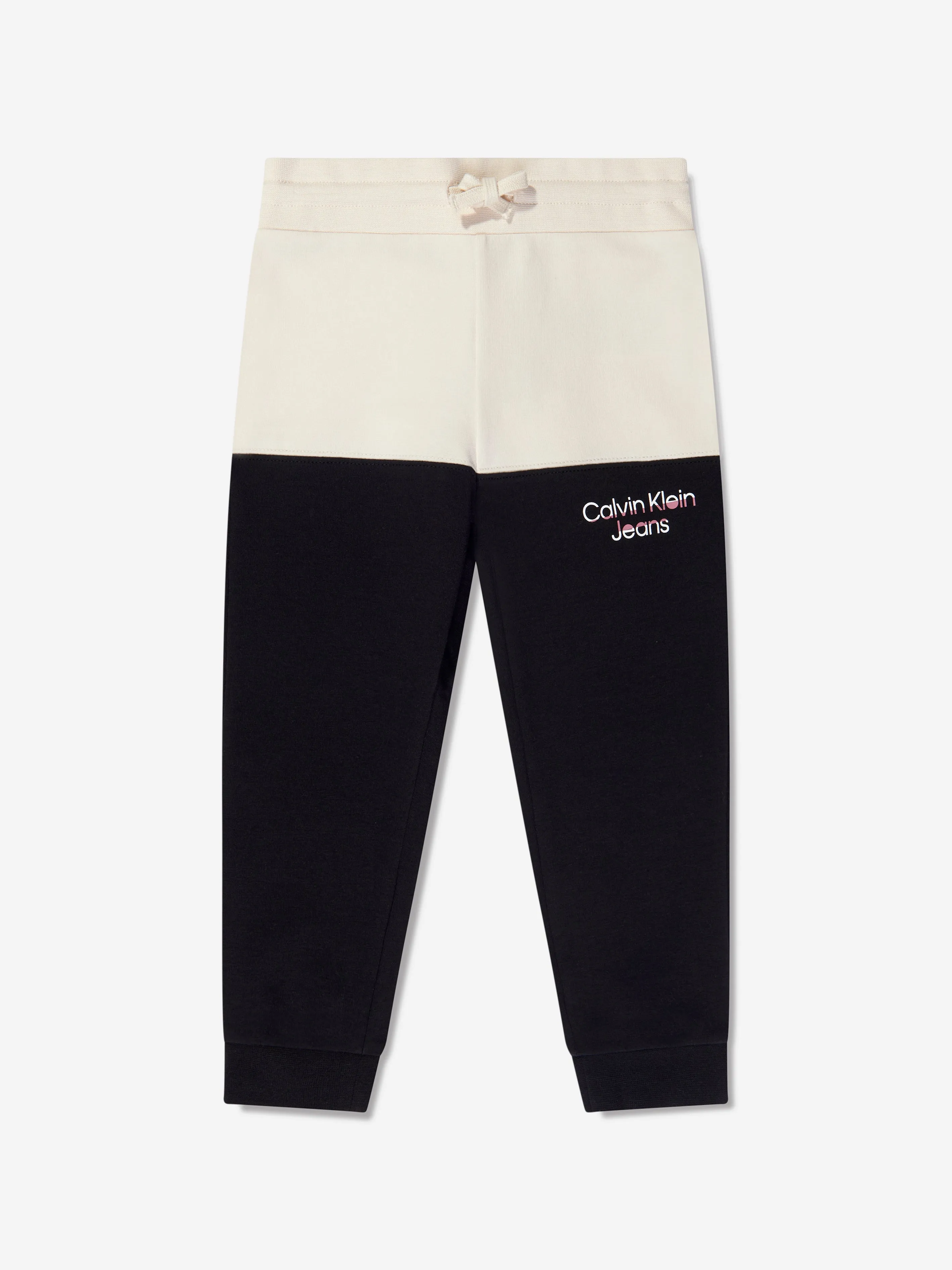 Calvin Klein Baby Hero Logo Colourblock Tracksuit in Black