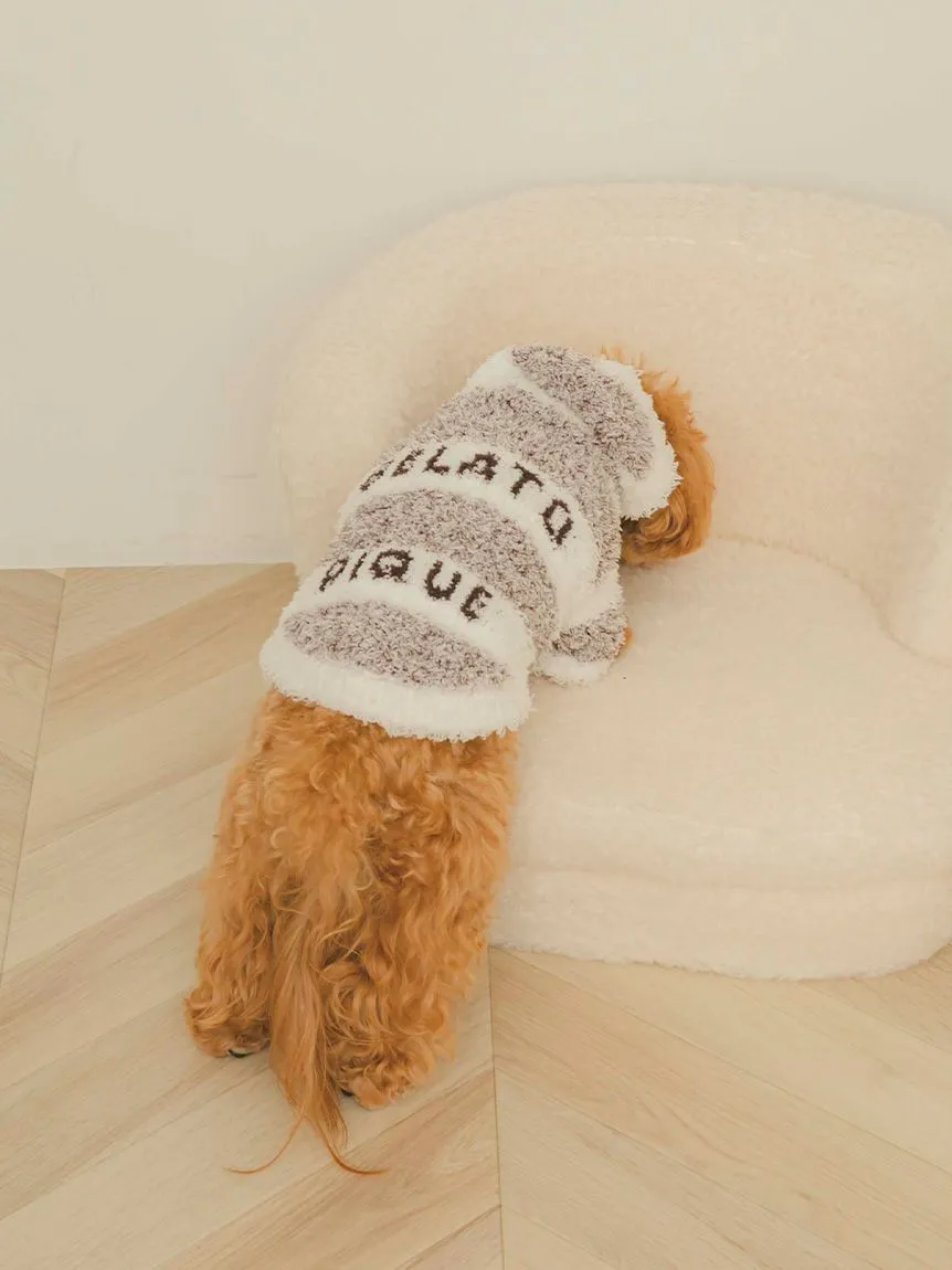 [CAT&DOG] Gelato Melange 2 Border Hoodie Pet Clothes