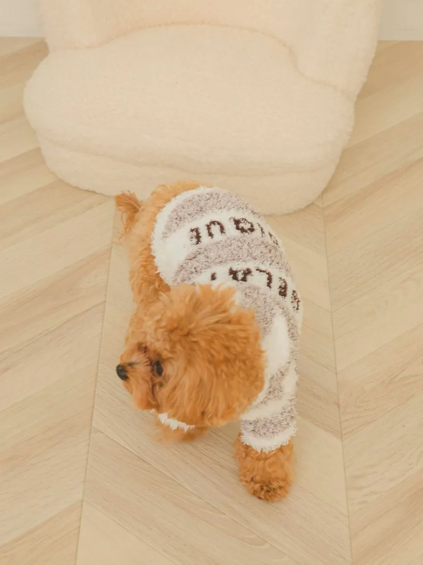 [CAT&DOG] Gelato Melange 2 Border Hoodie Pet Clothes