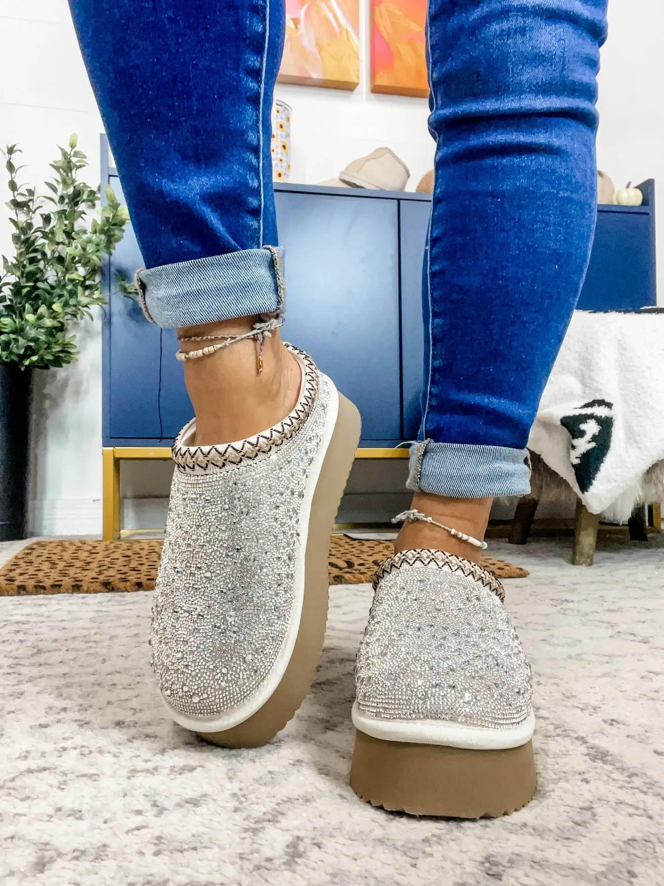 Corky's Do Not Disturb Platform Slippers in Clear (7-11)