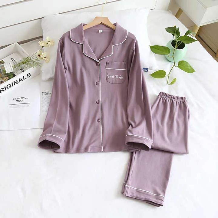 Cotton Cute Printed Pajamas Women-بيجامات نسائية قطنية