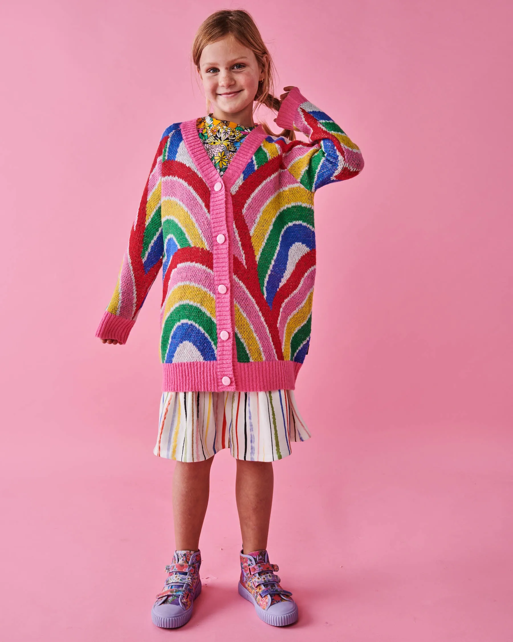 Drawn Up Organic Cotton Fleece Skirt