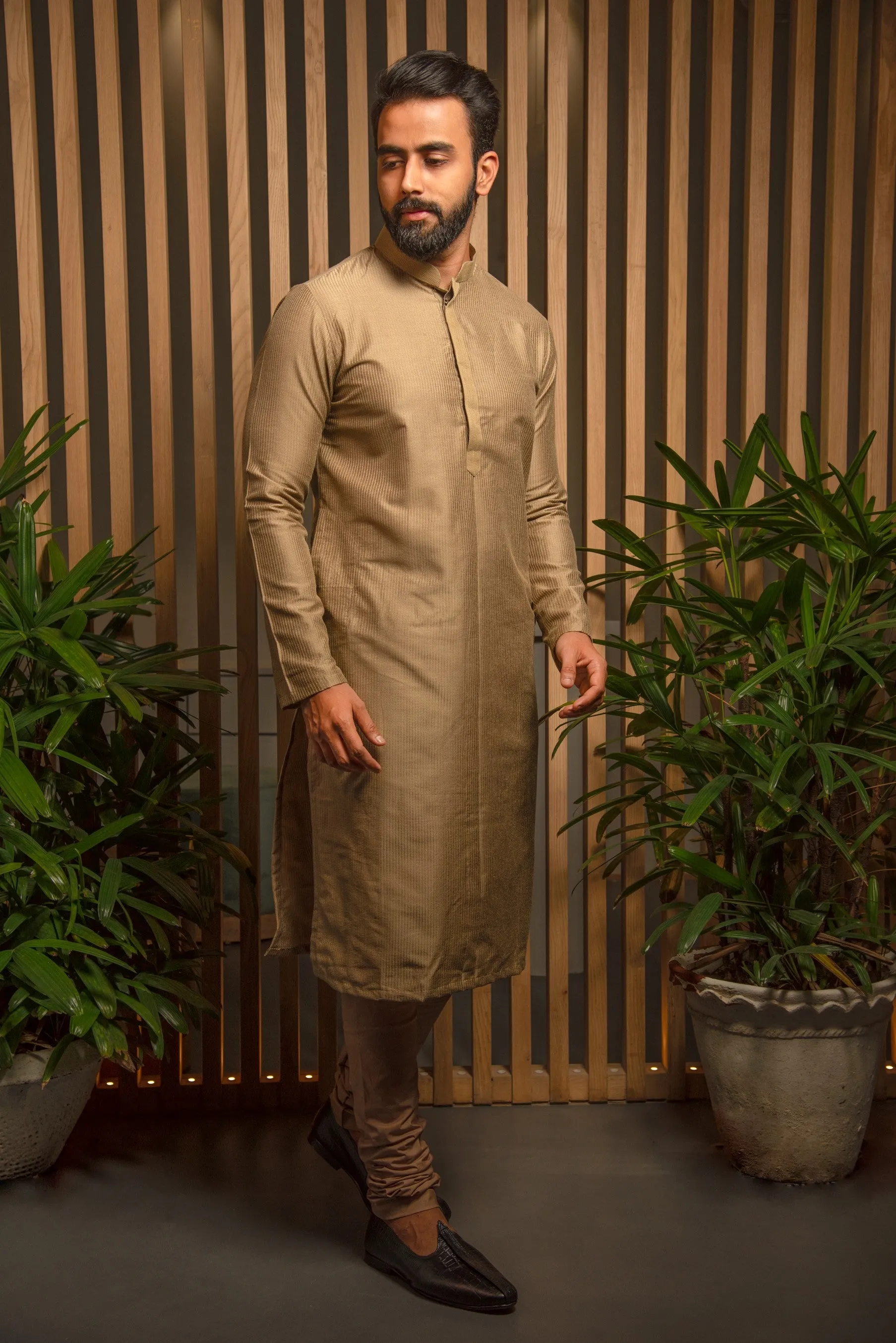 Dull green Kurta set