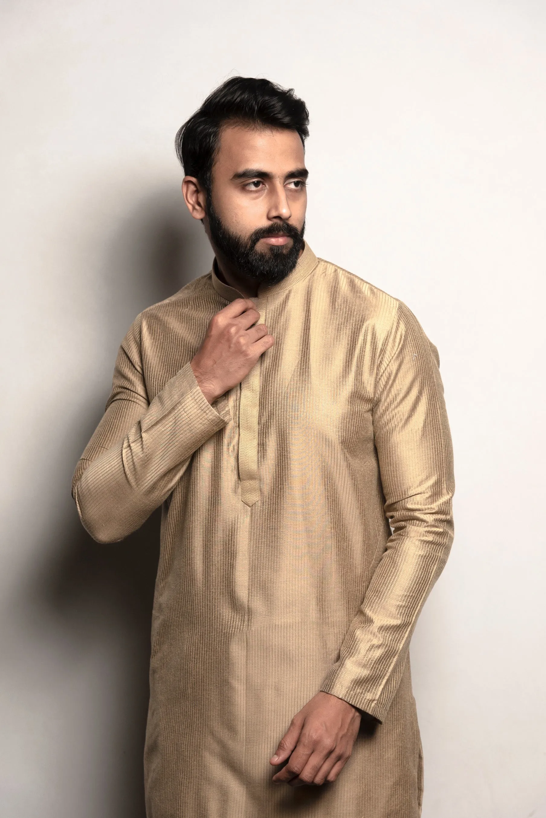 Dull green Kurta set