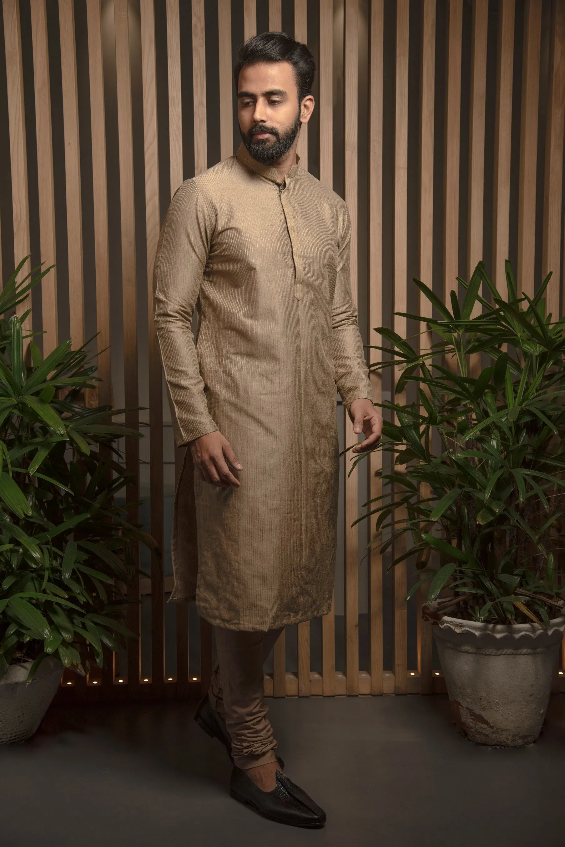 Dull green Kurta set