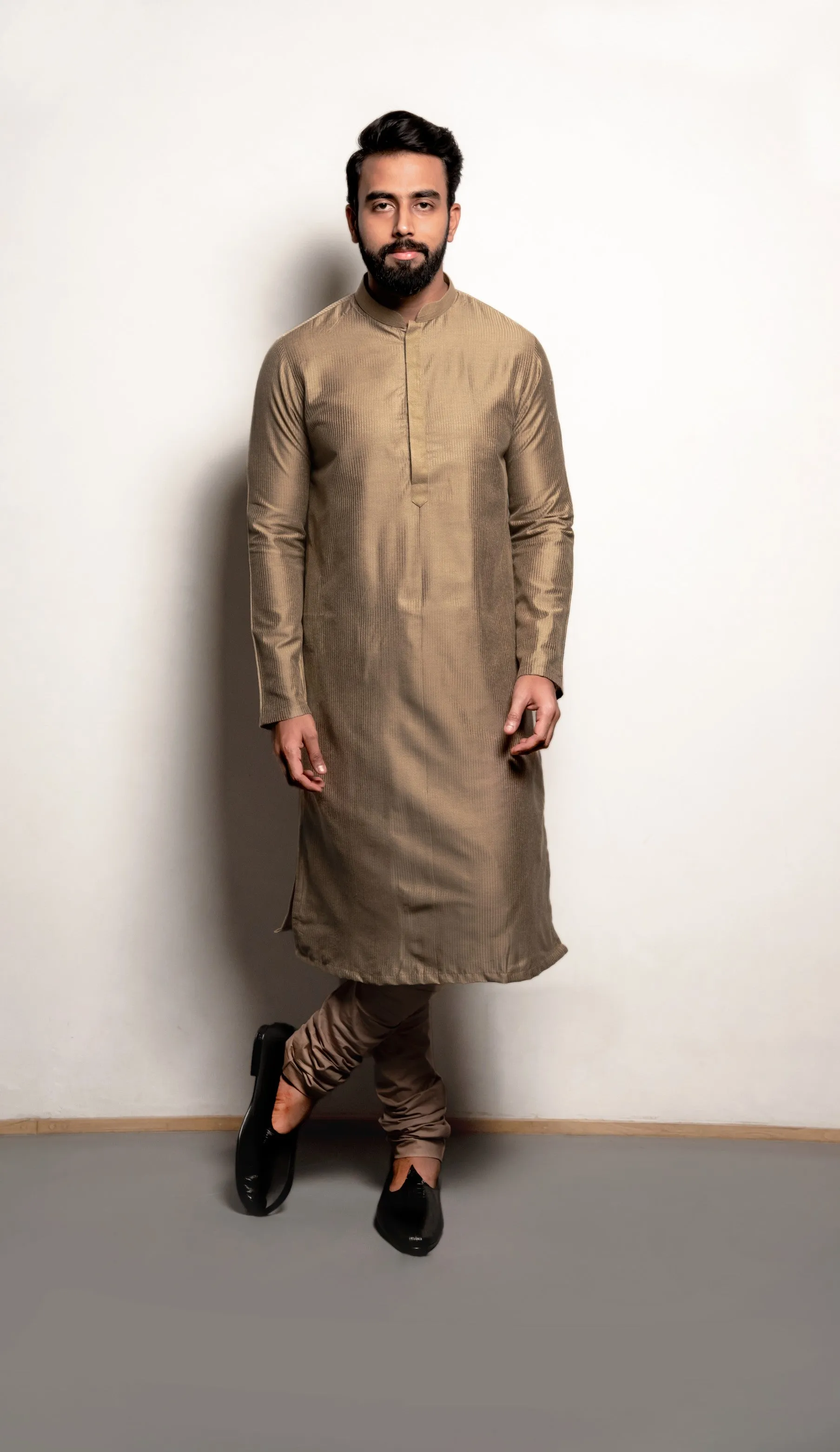 Dull green Kurta set