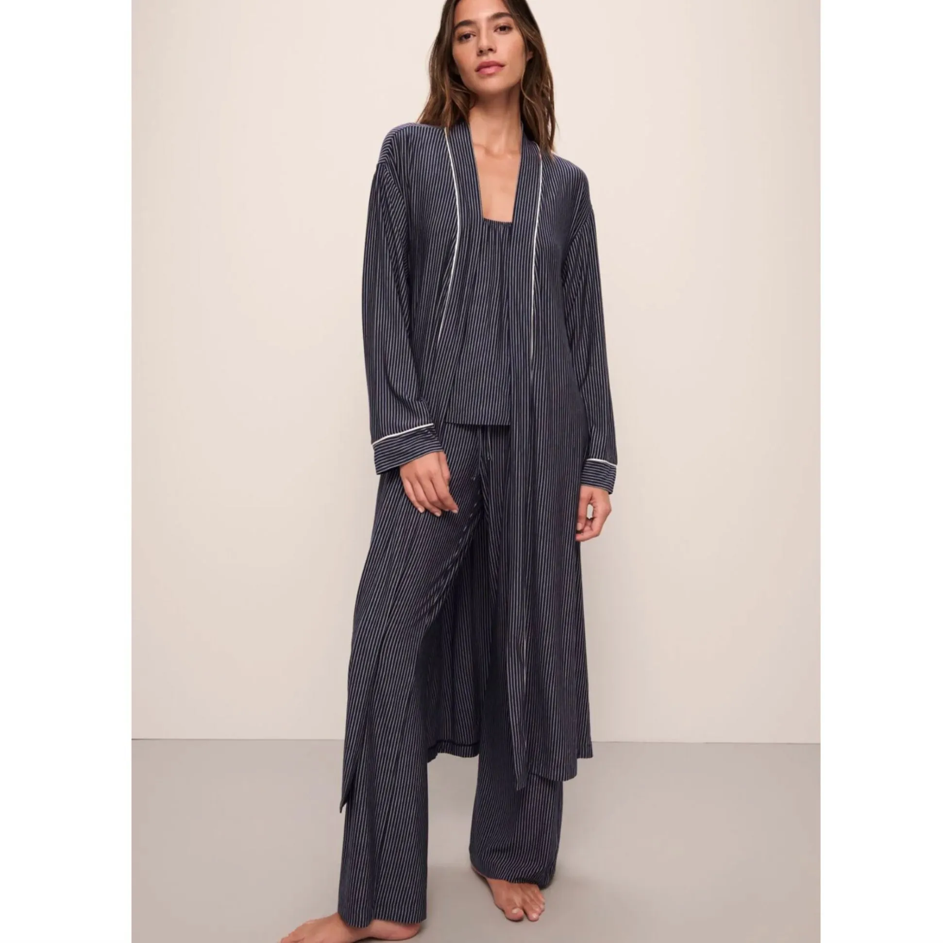 Eberjey Gisele Printed TENCEL™ Modal Long Robe R1141L