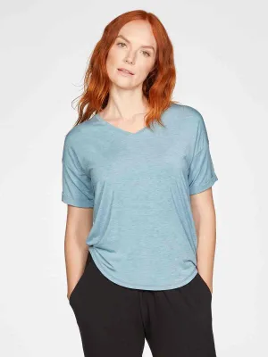 Eliza Naturally Soft Short Sleeve SeaCell™ T-Shirt - Blue
