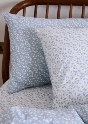 Foxford Blue Petal Pillowcase Set