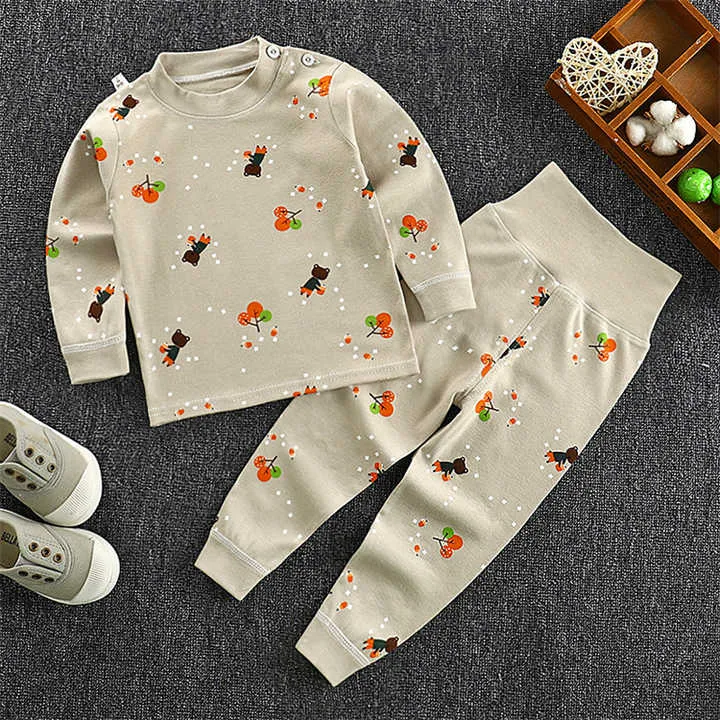 Girls Pajamas 2 Piece Set Snug Fit High-بيجامات للبنات مكونة من قطعتين