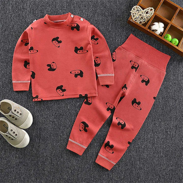 Girls Pajamas 2 Piece Set Snug Fit High-بيجامات للبنات مكونة من قطعتين