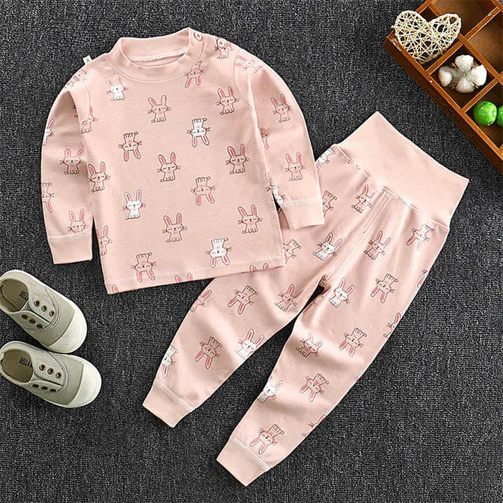 Girls Pajamas 2 Piece Set Snug Fit High-بيجامات للبنات مكونة من قطعتين