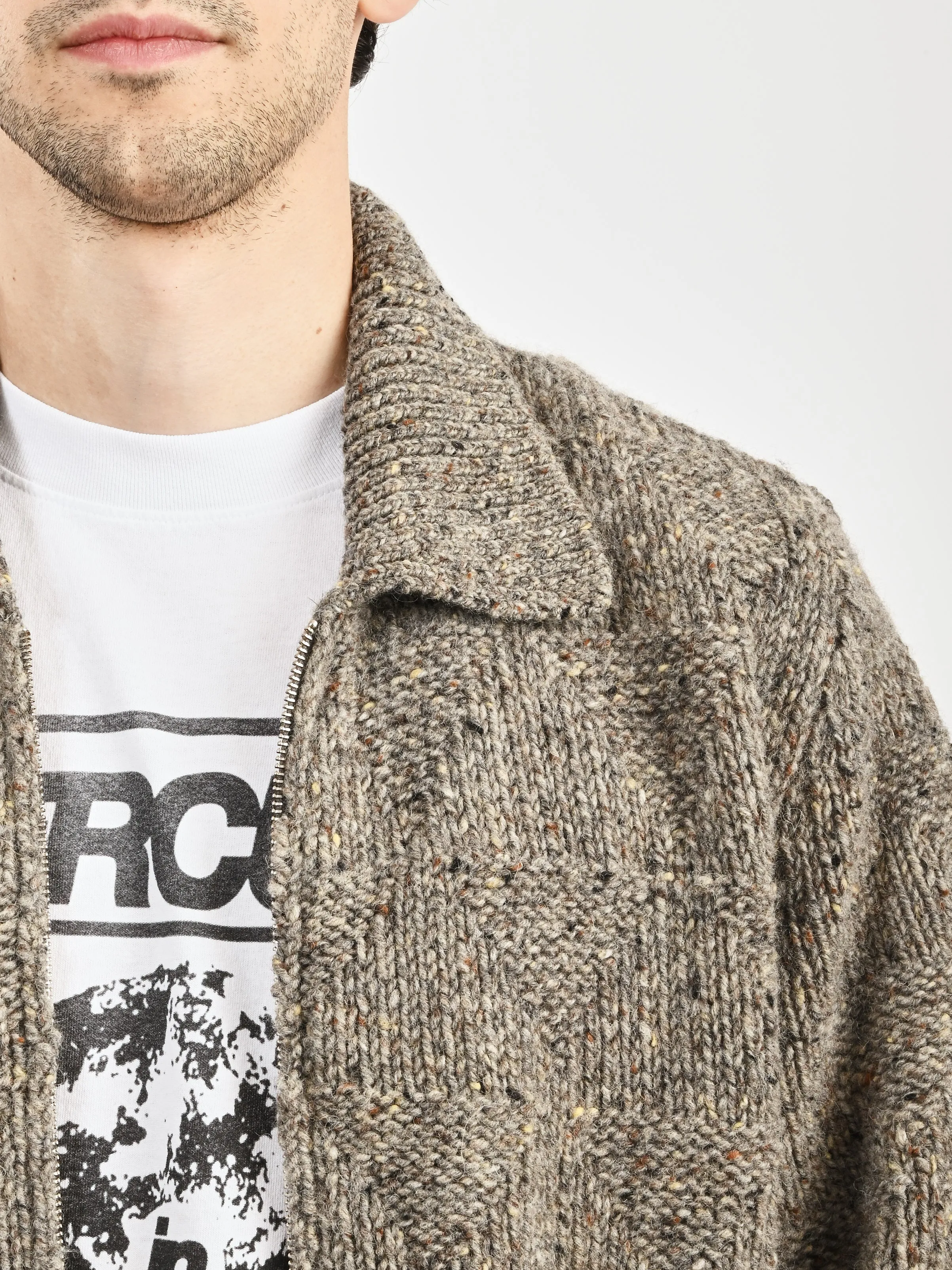 Grey Melange Erik Donegal Diamond Jacket