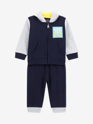 Guess Baby Boys Logo Tracksuit in Blue