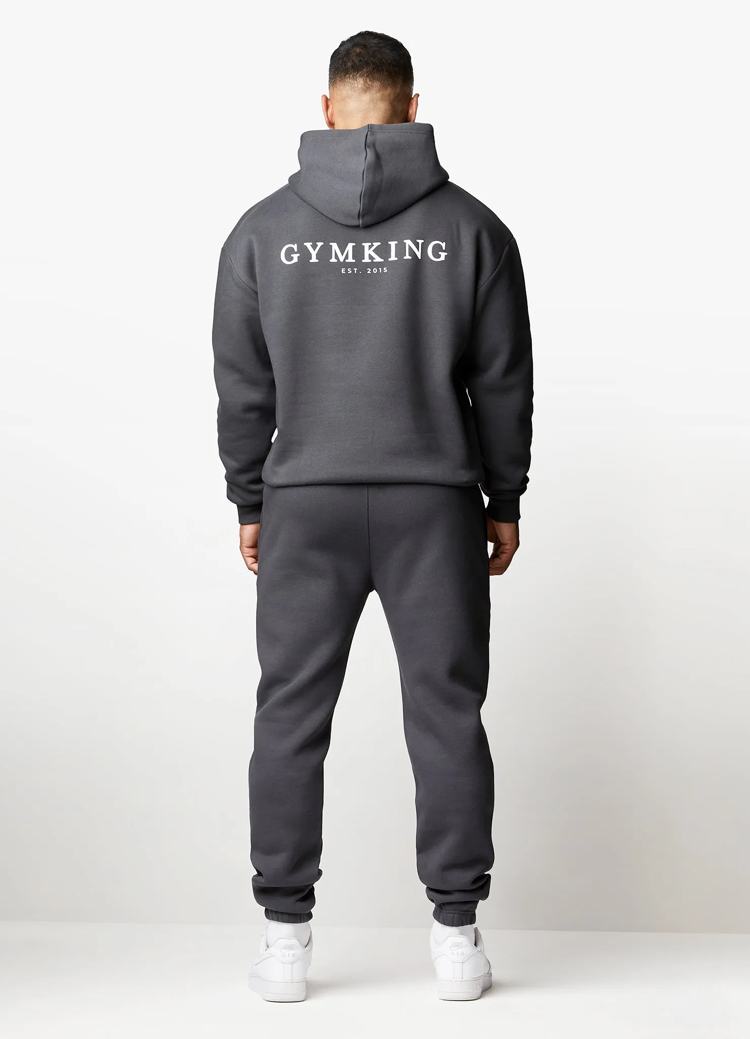 Gym King Established Hood & Jogger - Dark Pewter