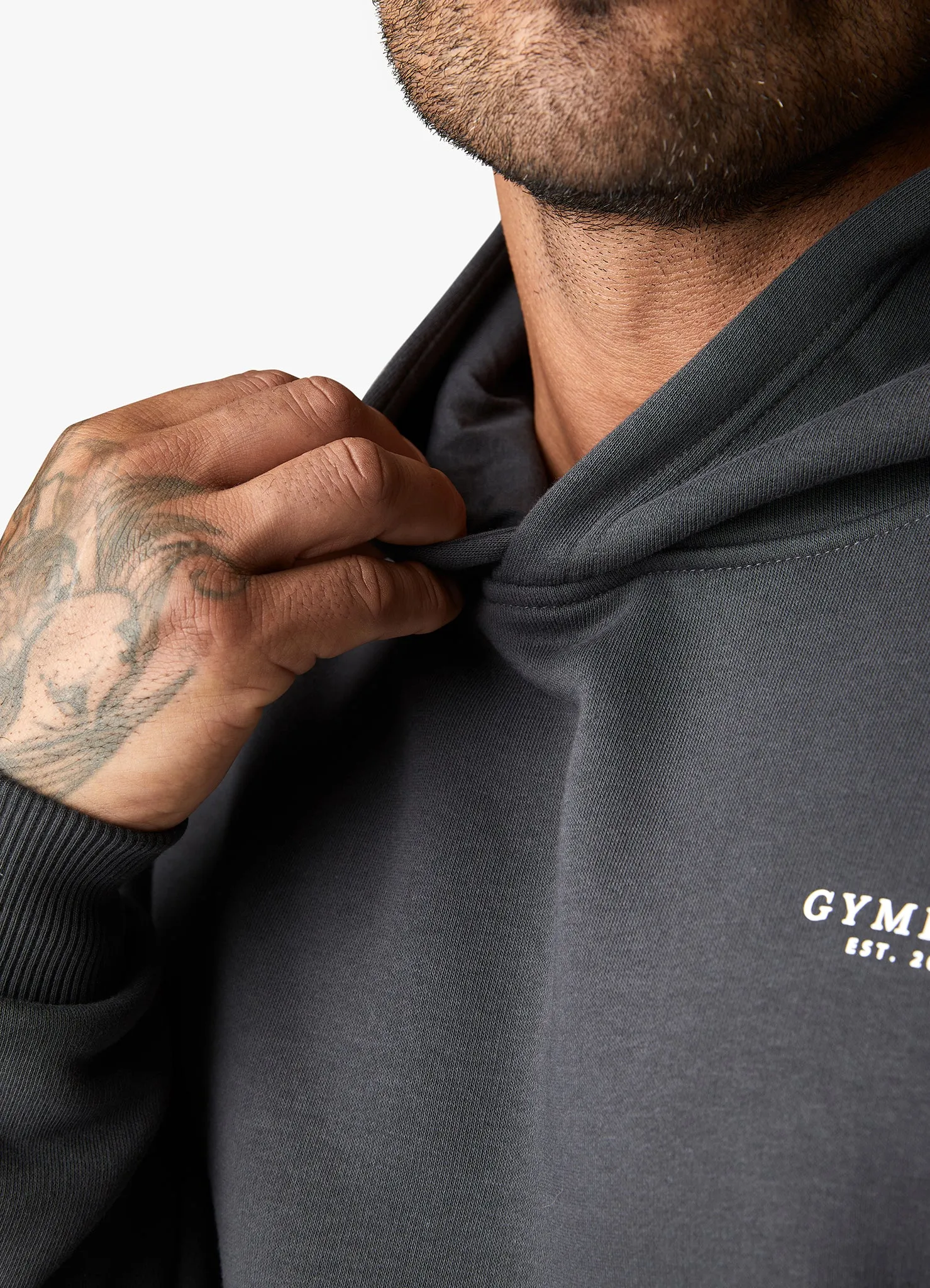 Gym King Established Hood & Jogger - Dark Pewter
