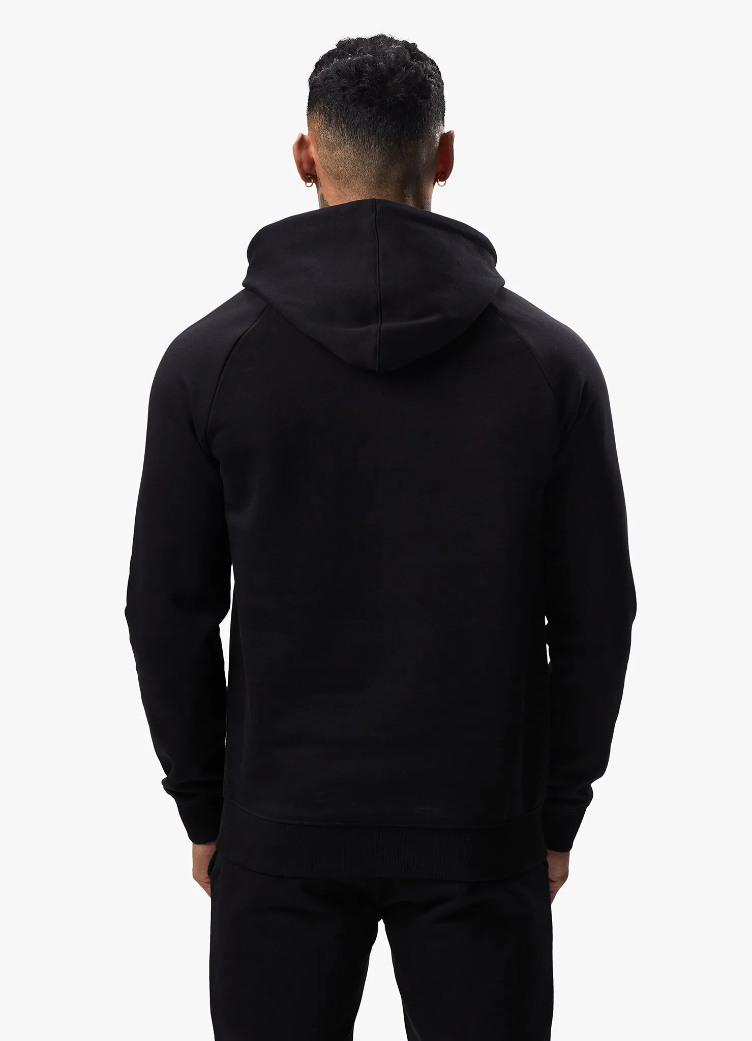 Gym King Pro Logo Fleece Tracksuit - Black/Red