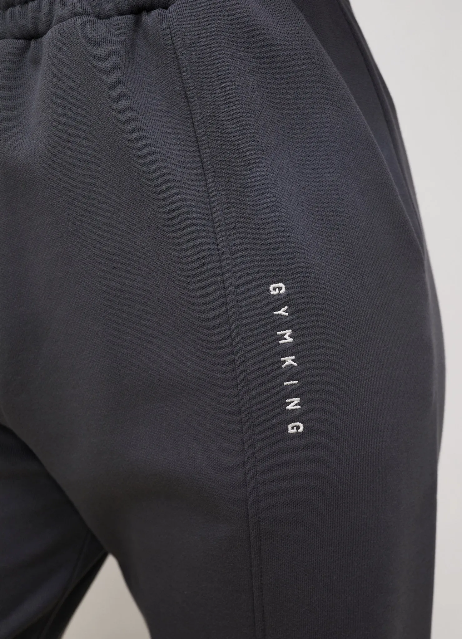 Gym King Shadow Cropped Funnel & Jogger - Shadow Grey