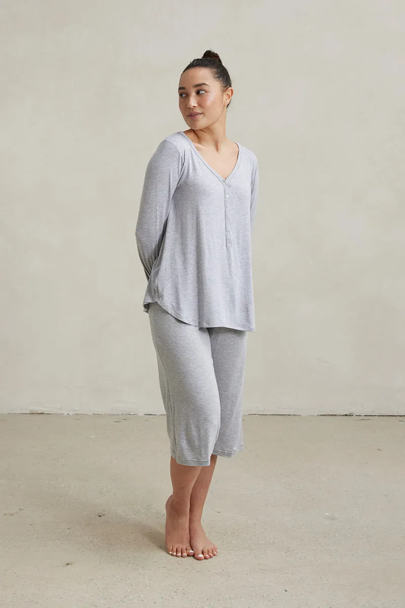 Henley Top   Capri Pant