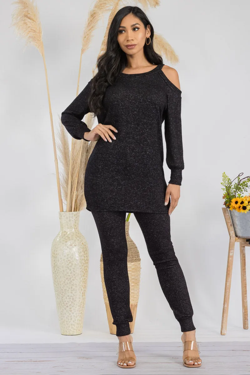 HH669X-SOLID - 2 PC TOP AND JOGGER SET
