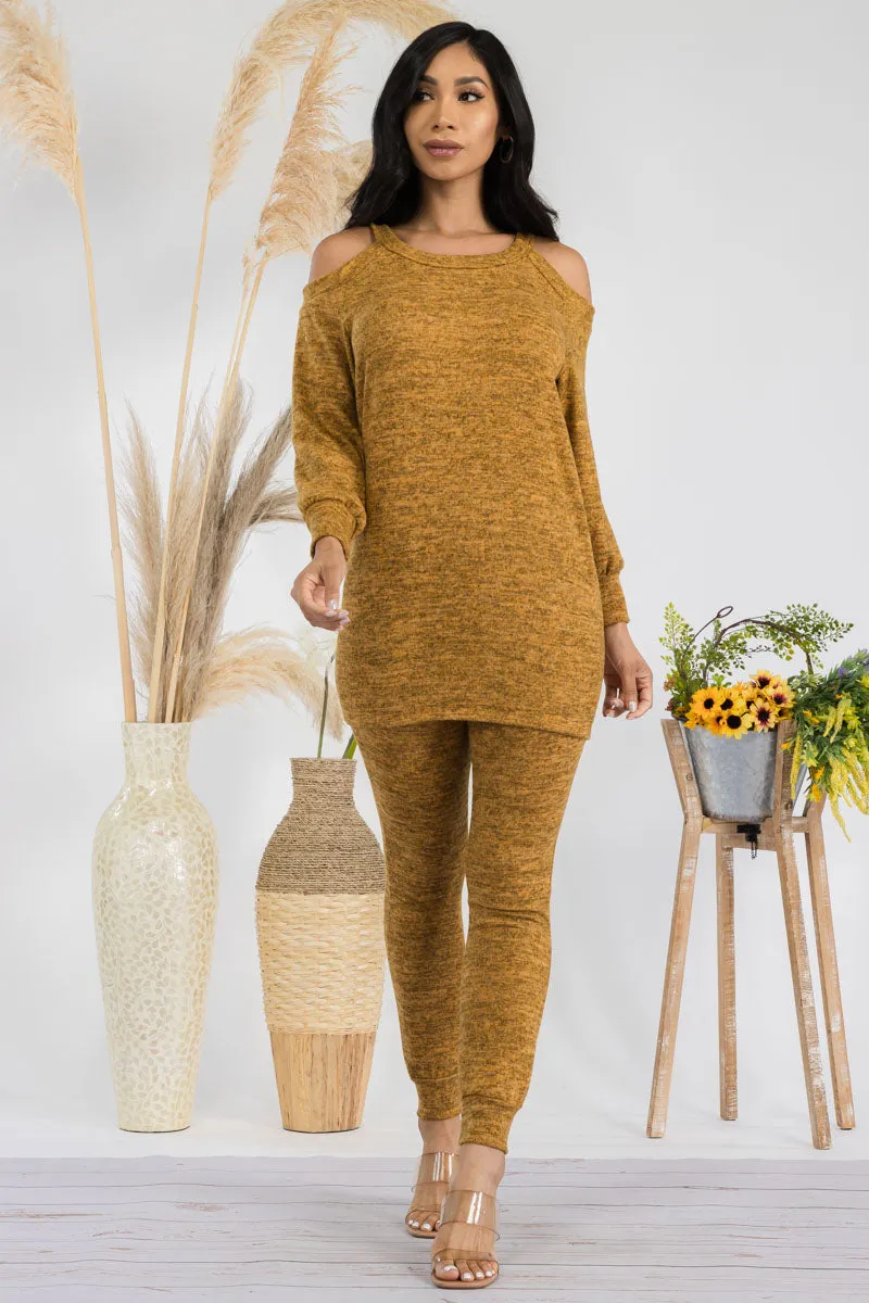 HH669X-SOLID - 2 PC TOP AND JOGGER SET