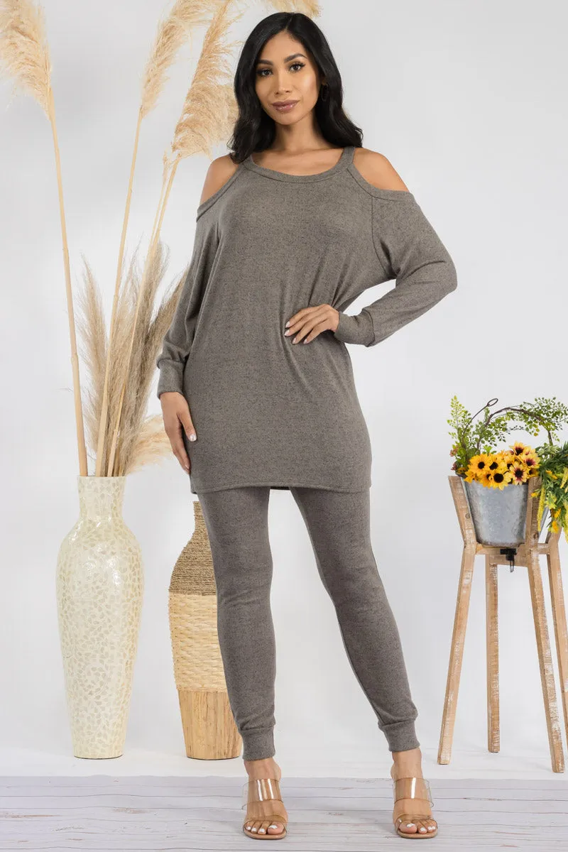 HH669X-SOLID - 2 PC TOP AND JOGGER SET