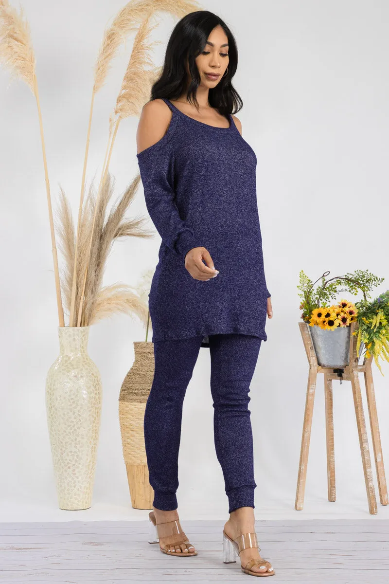 HH669X-SOLID - 2 PC TOP AND JOGGER SET