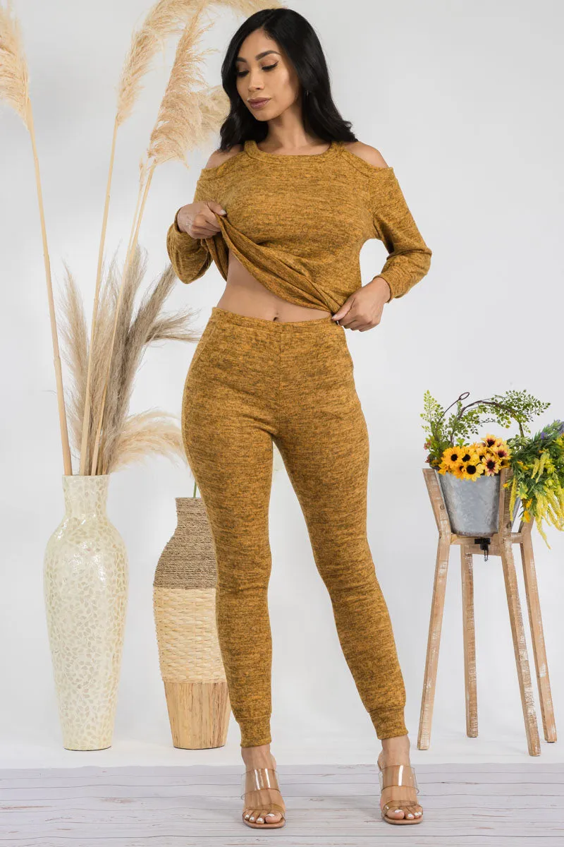 HH669X-SOLID - 2 PC TOP AND JOGGER SET