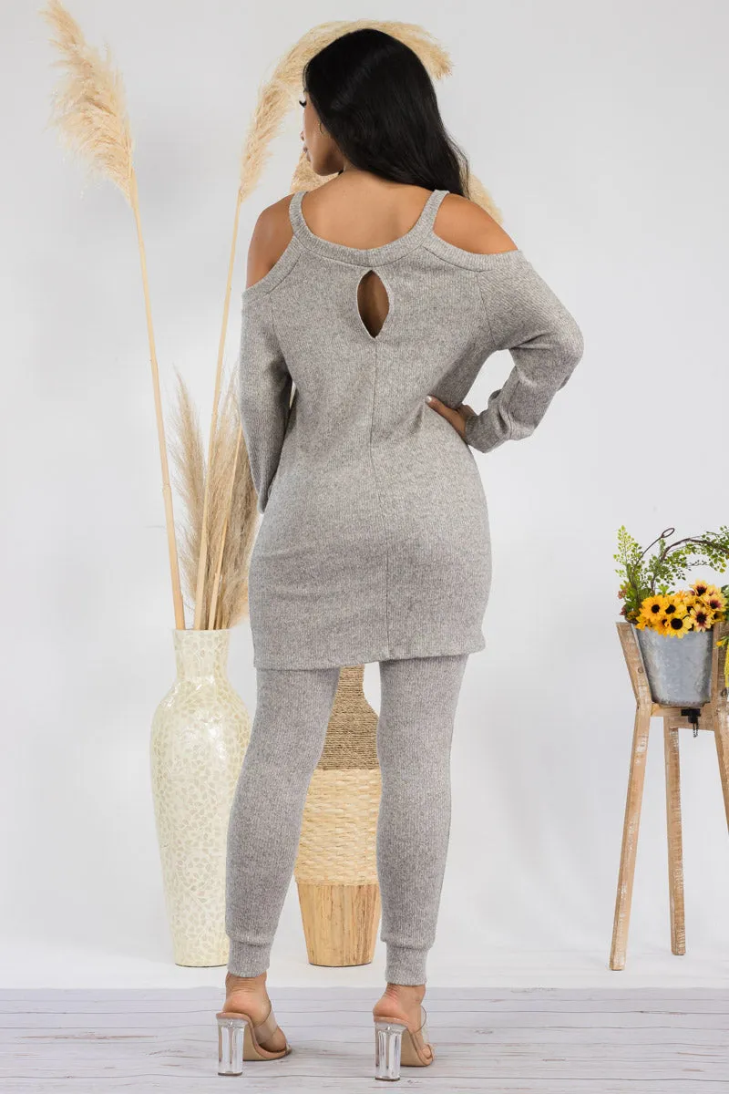 HH669X-SOLID - 2 PC TOP AND JOGGER SET