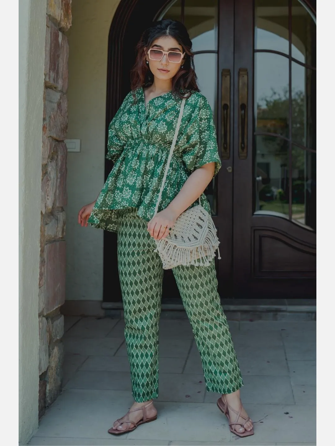 High Low Green Loungewear