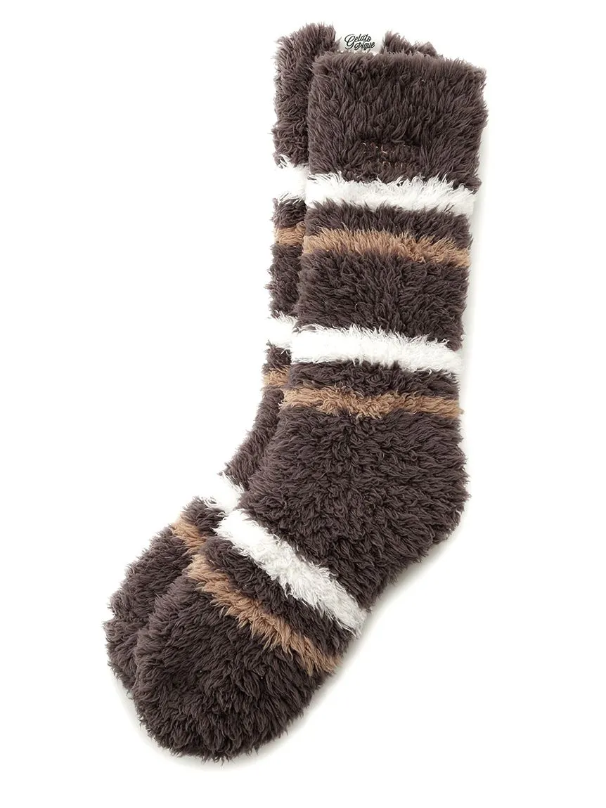HOLIDAY Gelato Border Fuzzy Socks