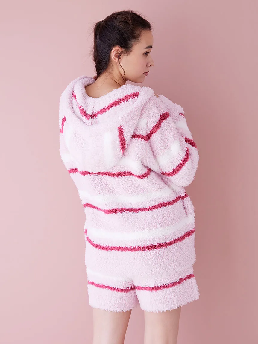 HOLIDAY Gelato Fuzzy Border Zip-Up Hoodie