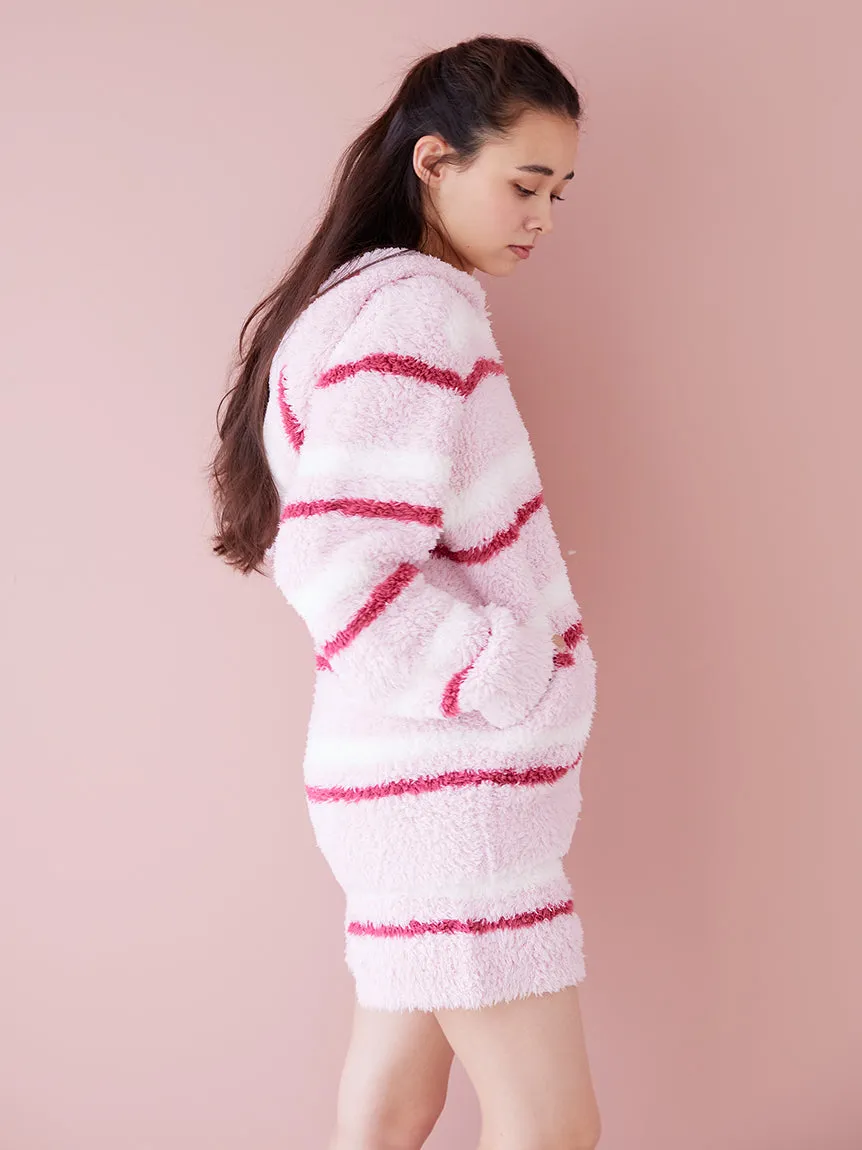 HOLIDAY Gelato Fuzzy Border Zip-Up Hoodie