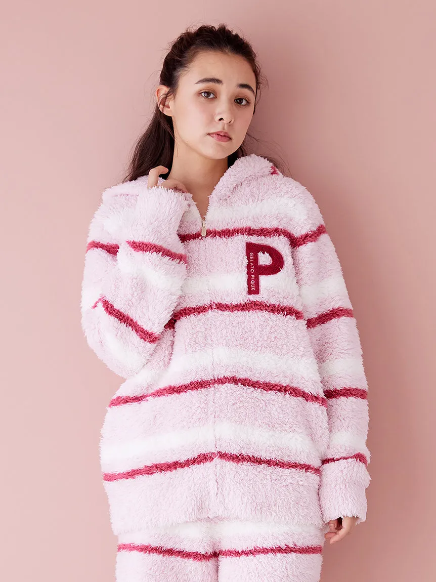 HOLIDAY Gelato Fuzzy Border Zip-Up Hoodie