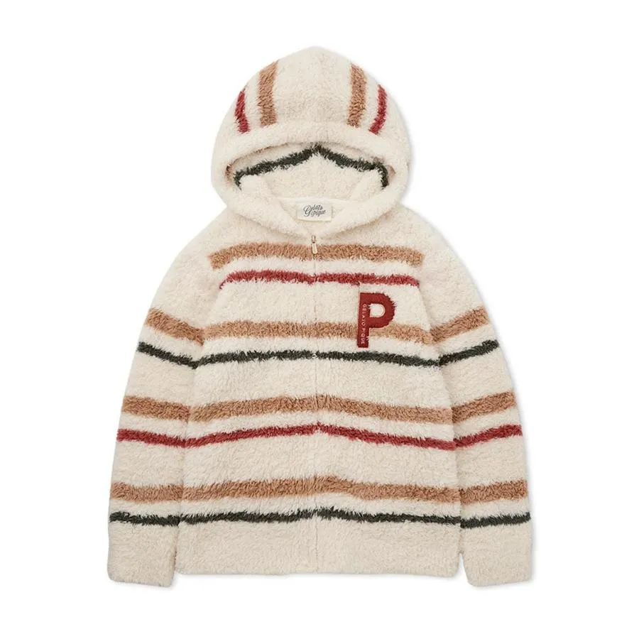 HOLIDAY Gelato Fuzzy Border Zip-Up Hoodie